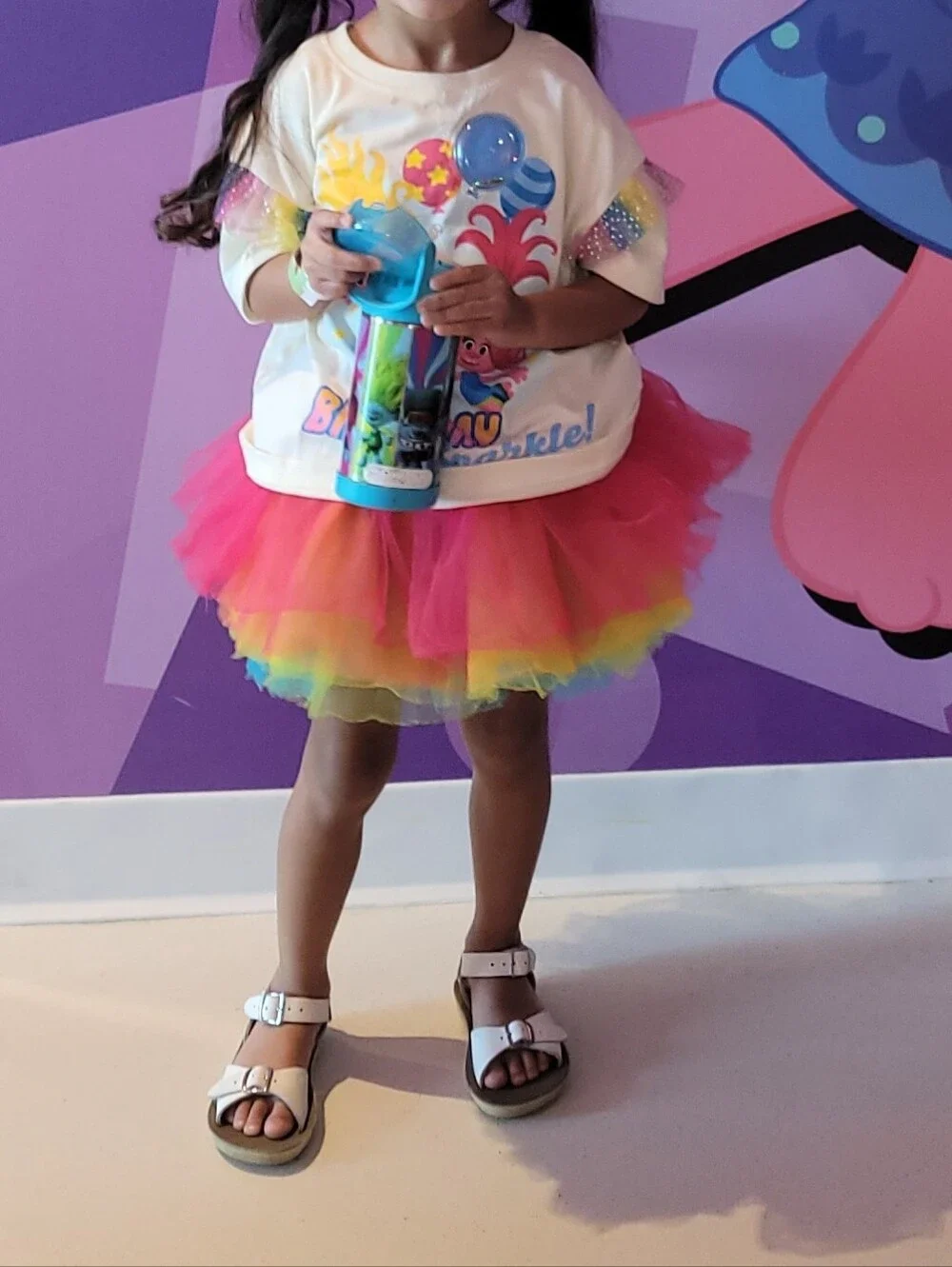 Girls Reversible Rainbow Tutu Skirt And 4 Year Old Shirt